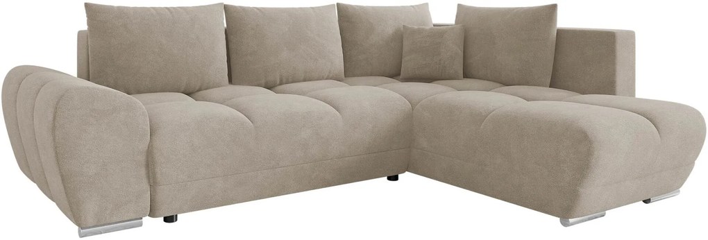 Γωνιακός καναπές Forrest-Cappuccino-Δεξιά - 290.00Χ183.00Χ85.00cm