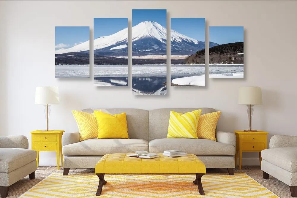 Εικόνα 5 τμημάτων Ιαπωνικό βουνό Φούτζι - 200x100