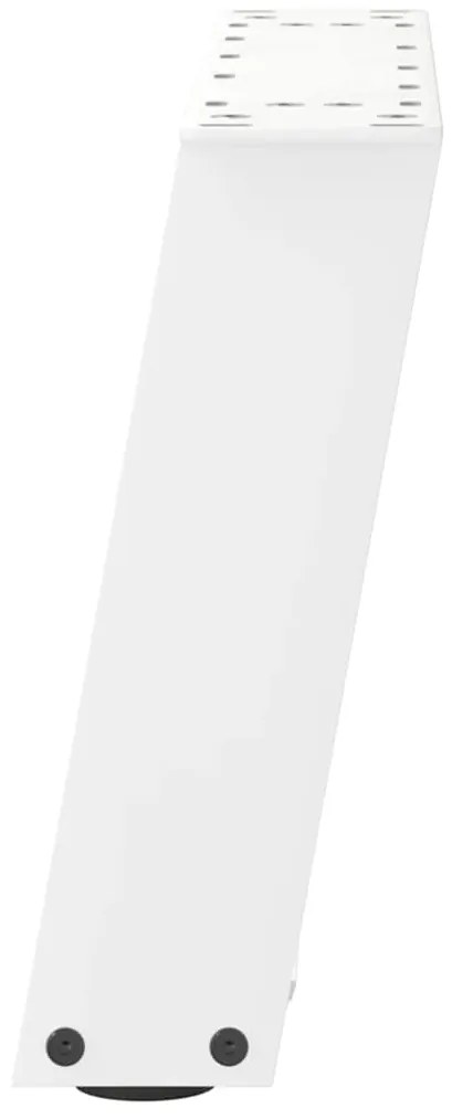 vidaXL Πόδια Τραπεζιού Σαλονιού σε Σχήμα U 2 τεμ. Λευκά 40x(30-31) εκ. Ατσάλι