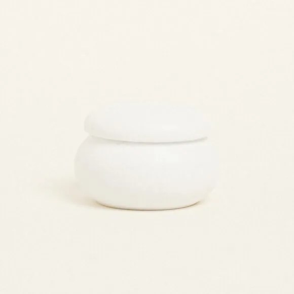 Beauty Home ΚΕΡΑΜΙΚΗ ΜΠΙΖΟΥΤΙΕΡΑ ΜΑΚΑΡΟΝ 6,5 x 5 cm ΛΕΥΚΟ