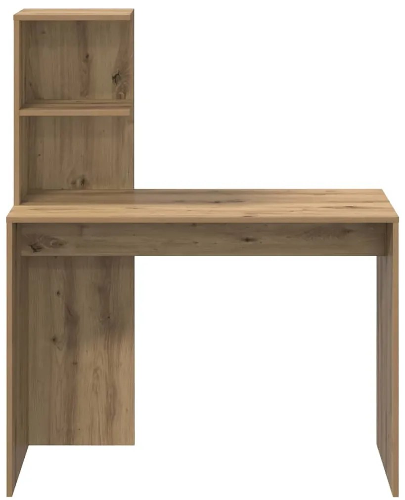 vidaXL Γραφείο artisan δρυς 102 x 50 x 124 εκ. Επεξεργασμένο ξύλο