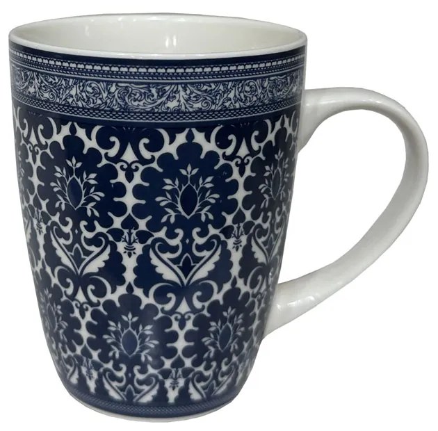 FELICIA C ΚΟΥΠΑ NEW BONE CHINA ΛΕΥΚΟ ΜΠΛΕ D8,3xH10,5cm - 028878 - 028878