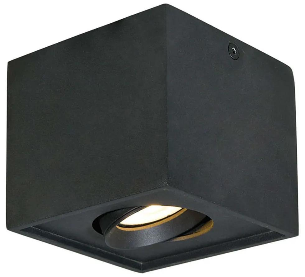 Φωτιστικό Οροφής - Σποτ Arion 4260901 GU10 L:100XH:88 Τετράγωνο Black Viokef Αλουμίνιο