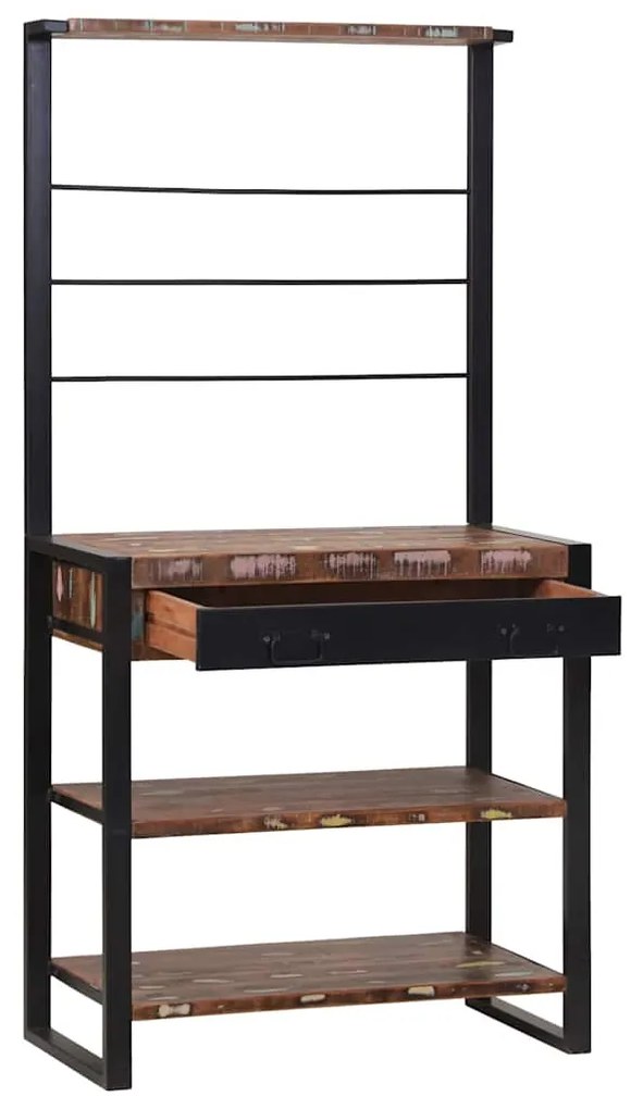 vidaXL Ράφι κουζίνας Πολύχρωμο 80 x 40 x 160 cm