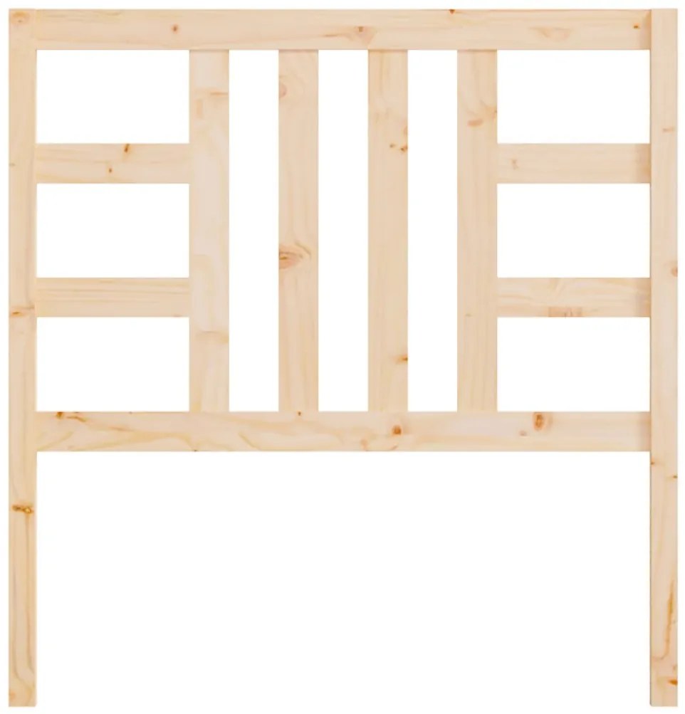 vidaXL Κεφαλάρι Κρεβατιού 106 x 4 x 100 εκ. από Μασίφ Ξύλο Πεύκου