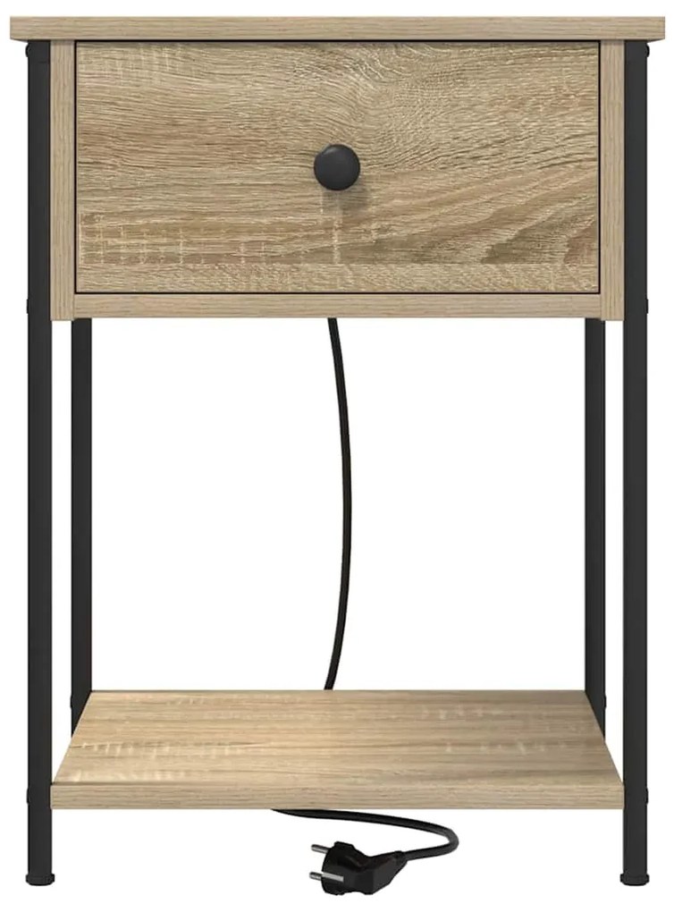 vidaXL Κομοδίνο Sonoma Δρυς 42 x 41 x 56 εκ. Επεξεργασμένο ξύλο
