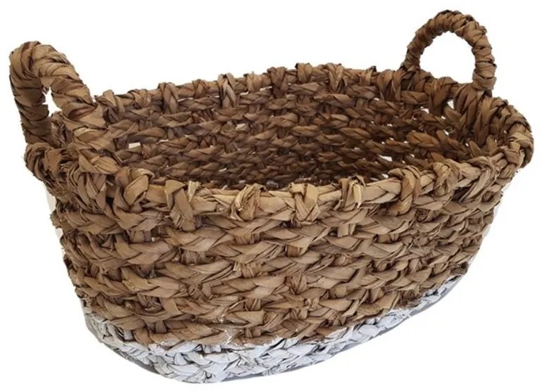 Καλάθι Ψάθινο-Sea Grass  44*32*18 cm  Black Rush 6719C