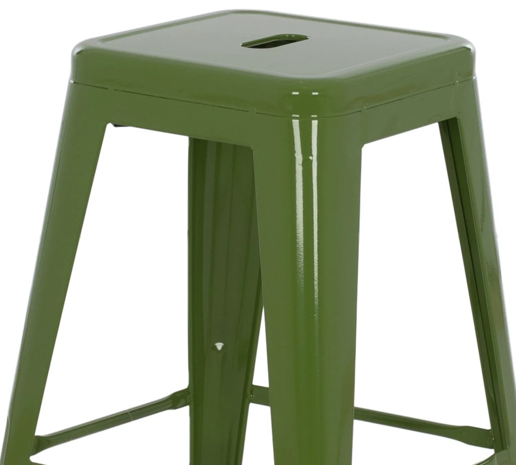 ΣΚΑΜΠΟ ΜΕΣΑΙΟΥ ΥΨΟΥΣ ΜΕΤΑΛΛΙΚΟ MELITA-PRO HM8573.53 ΣΕ LIGHT OLIVE GREEN 43x43x67Υεκ. (1 Τεμμάχια)