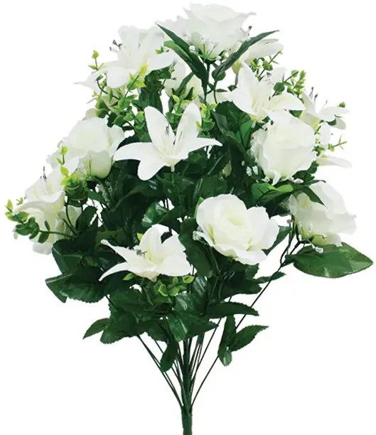 MarHome ΜΠΟΥΚΕΤΟ ΣΑΜΠΑΝΙ ΤΡΙΑΝΤΑΦΥΛΛΟ-ΛΙΛΥ X24 Y62cm 12/36KIB 00-23605-24-2