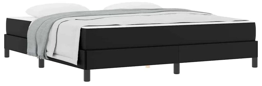 vidaXL Σκελετός Κρεβατιού με στρώμα Μαύρο 180 x 200 cm ύφασμα