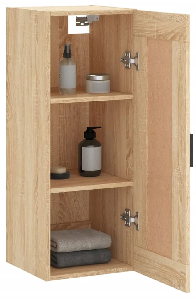 vidaXL Ντουλάπι Τοίχου Sonoma Δρυς 34,5 x 34 x 90 εκ. Επεξεργ. Ξύλο