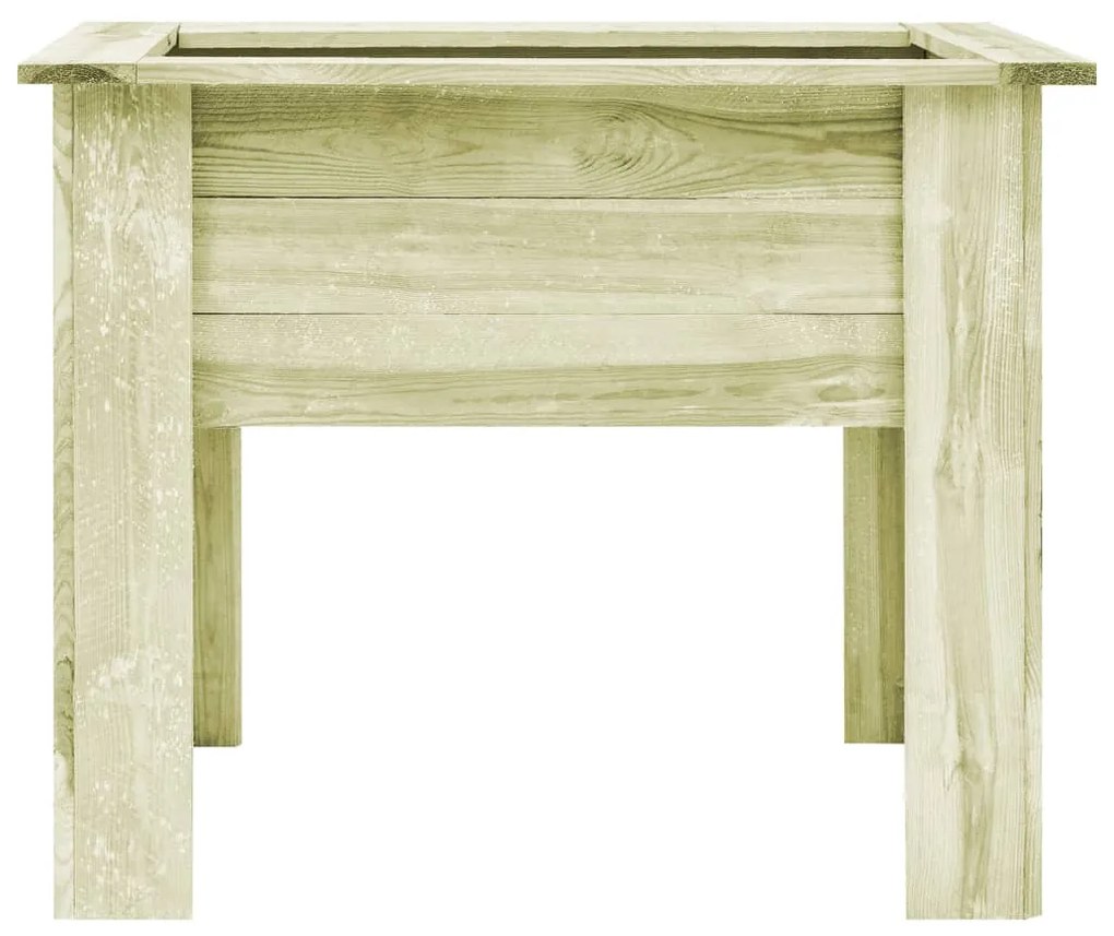 vidaXL Ζαρντινιέρα Υπερυψωμένη με Πόδια 100x80x80 εκ Εμποτ Πριστό Ξύλο