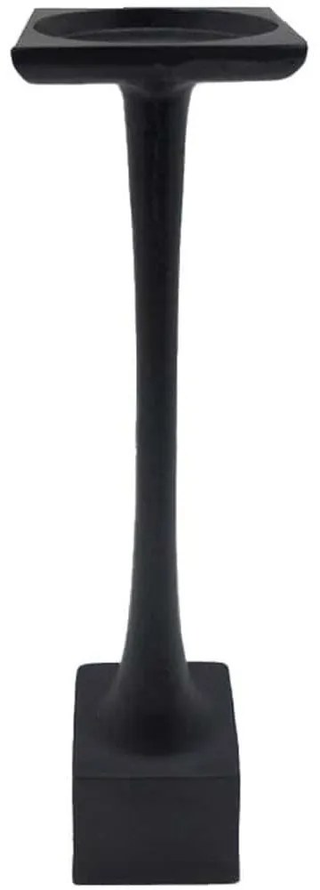 Κηροπήγιο Larsen 029001 9x9x42cm Black Αλουμίνιο