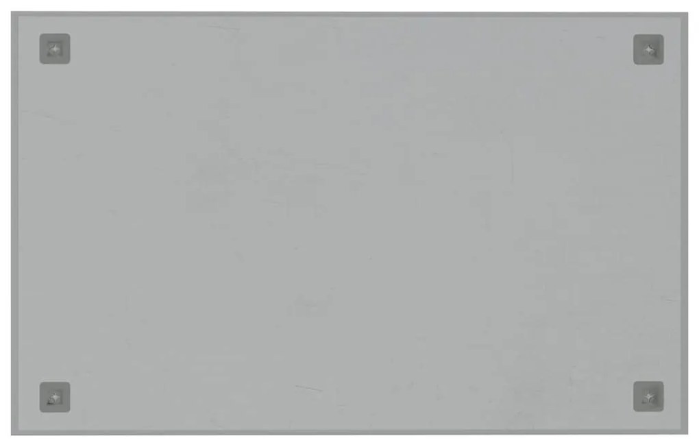 vidaXL Πίνακας Επιτοίχιος Μαγνητικός Λευκός 80 x 50 εκ. Ψημένο Γυαλί