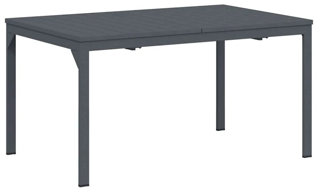 vidaXL Σέτ φαγητού για κήπο 9 pcs Ανθρακί Ατσάλι με Πούδρα