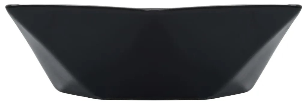 vidaXL Νιπτήρας Μαύρος 41 x 36,5 x 12 εκ. Κεραμικός