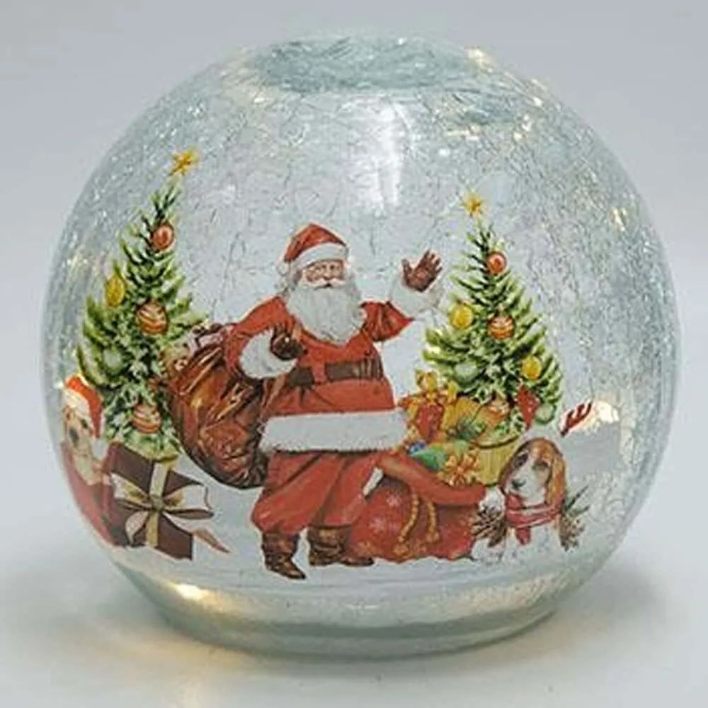 Χριστουγεννιάτικη Διακοσμητική Φωτιζόμενη Μπάλα 600-48141 14cm Multi