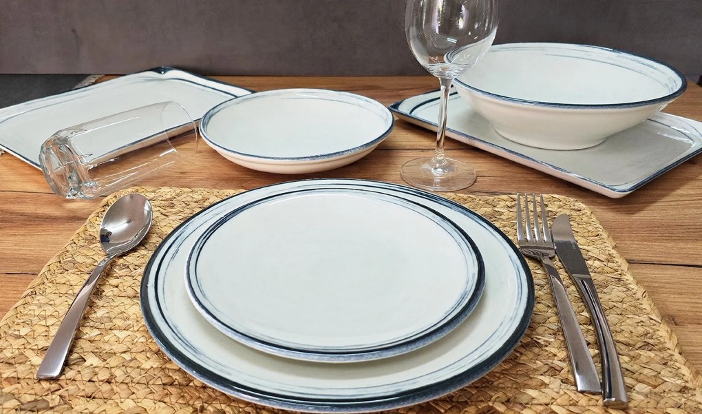 Σερβίτσιο Πιάτων Πορσελάνης Frame Classic - Σετ για 6 άτομα - 18τμχ - Kutahya Porselen