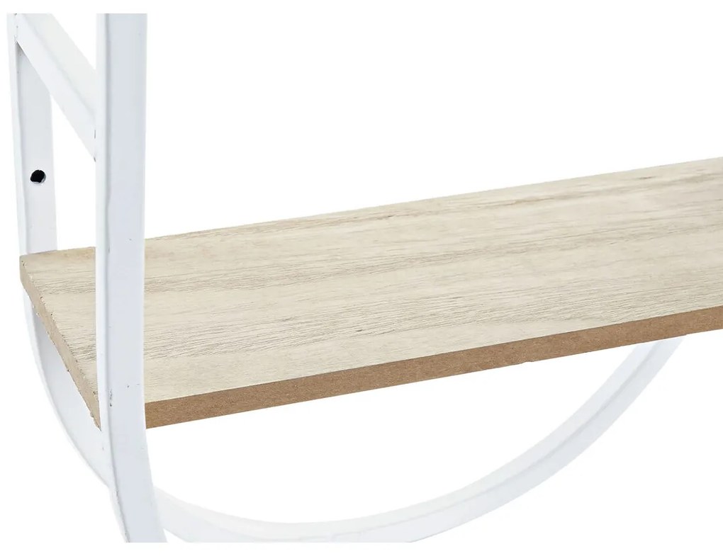 Ρολόι Τοίχου DKD Home Decor Φυσικό Μέταλλο MDF Λευκό (25,5 x 11,5 x 71 cm)