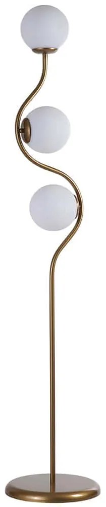 Φωτιστικό Δαπέδου 534LUN5465 Φ30x155cm 3xE27 40W White-Gold Opviq