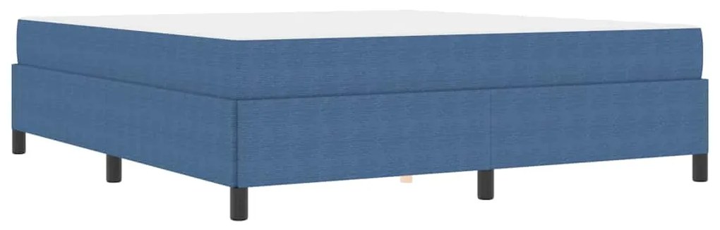 vidaXL Σκελετός Κρεβατιού με στρώμα Μπλε 180 x 200 cm ύφασμα