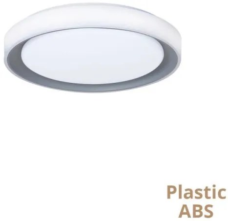 Πλαφονιέρα Φωτιστικό Οροφής LED 25W Γκρι 3CCT Tania 4318100 Viokef-4318100-Γκρι 4318100
