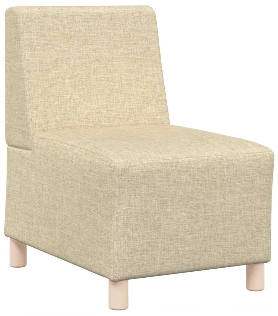 vidaXL Μοναδικός Καναπές χωρίς Χερούλια 2 pcs Κρεμ 55 x 74 x 82 εκ.