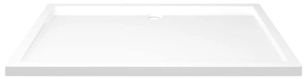 vidaXL Βάση Ντουζιέρας Ορθογώνια Λευκή 80 x 120 εκ. από ABS
