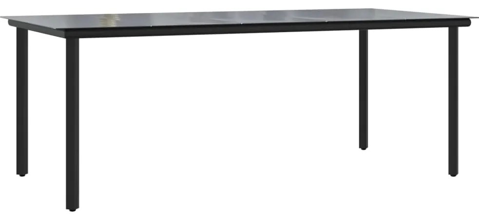 vidaXL Σετ Τραπεζαρίας Κήπου 9 τεμ. Μαύρο από Συνθετικό Ρατάν