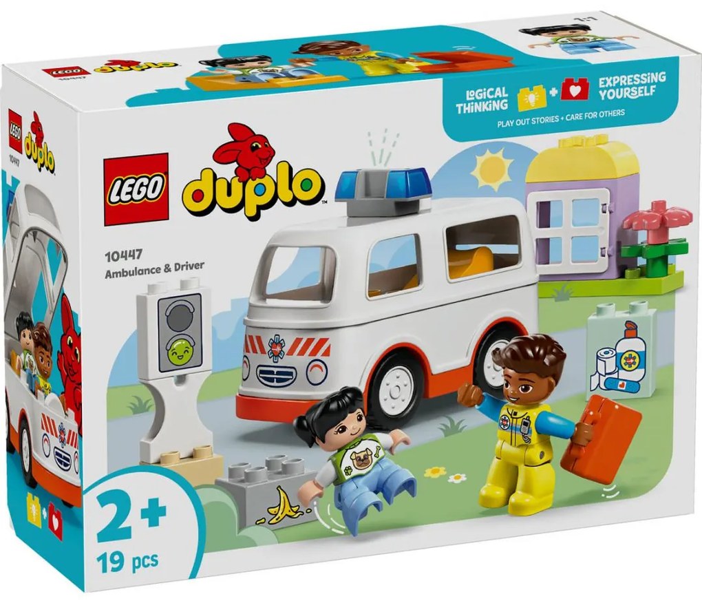 Lego 10447 Duplo Ambulance &amp; Driver για 2+ Ετών 19τμχ