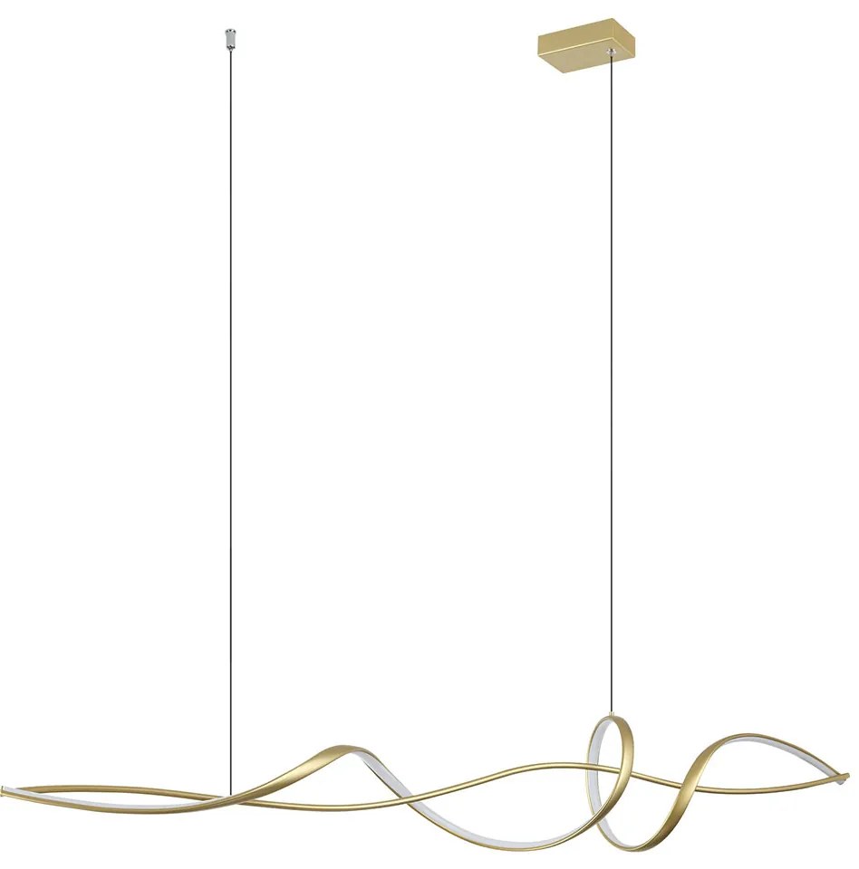 Φωτιστικό Οροφής LED Dimmable Zambelis 23108 Gold Matt