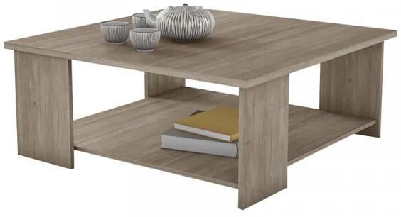Τραπεζάκι σαλονιού &quot;QUATRO&quot; σε χρώμα σταχτί 90x90x40