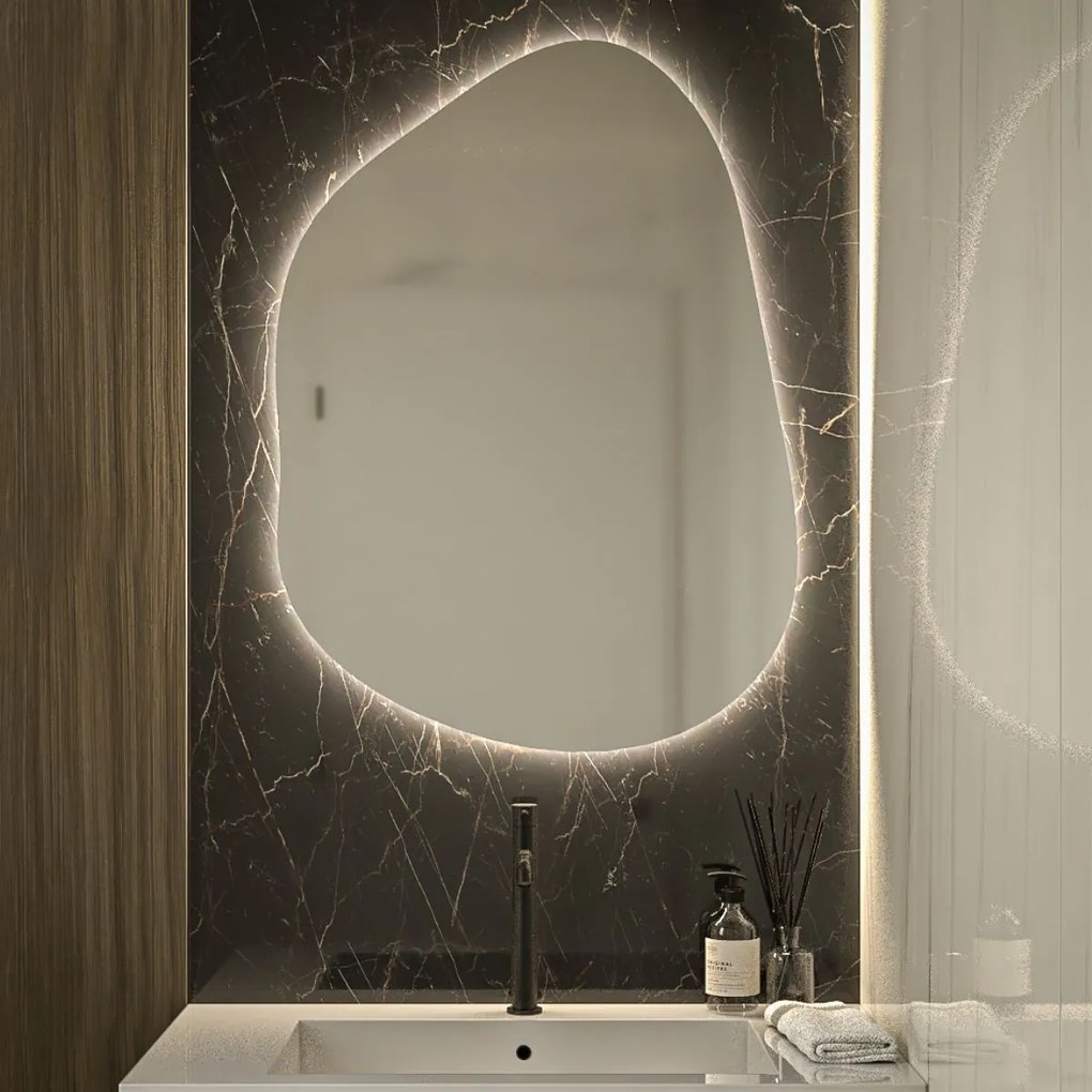 Καθρέπτης 65x90εκ Uovo της Project Mirrors Φωτισμός: Χωρίς φωτισμό