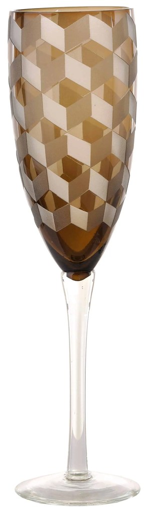 Champagne Glass POLS POTTEN Blocks Champagne Glasses, multicolour, set of 6 140-230-131-0M