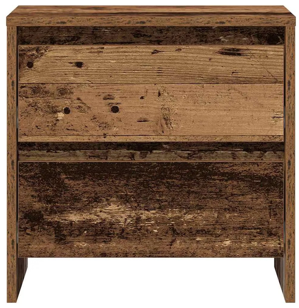 vidaXL Κομοδίνο Παλαιό ξύλο 45 x 34 x 44.5 εκ Επεξεργασμένο ξύλο