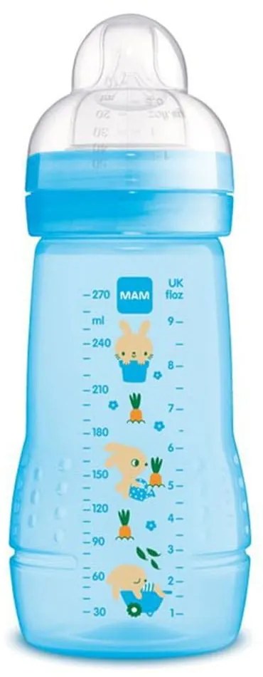 Μπιμπερό Easy Active Organic Garden 360SB 270ml 2+ Μηνών Arctic Blue Mam 270ml Σιλικόνη,Πλαστικό