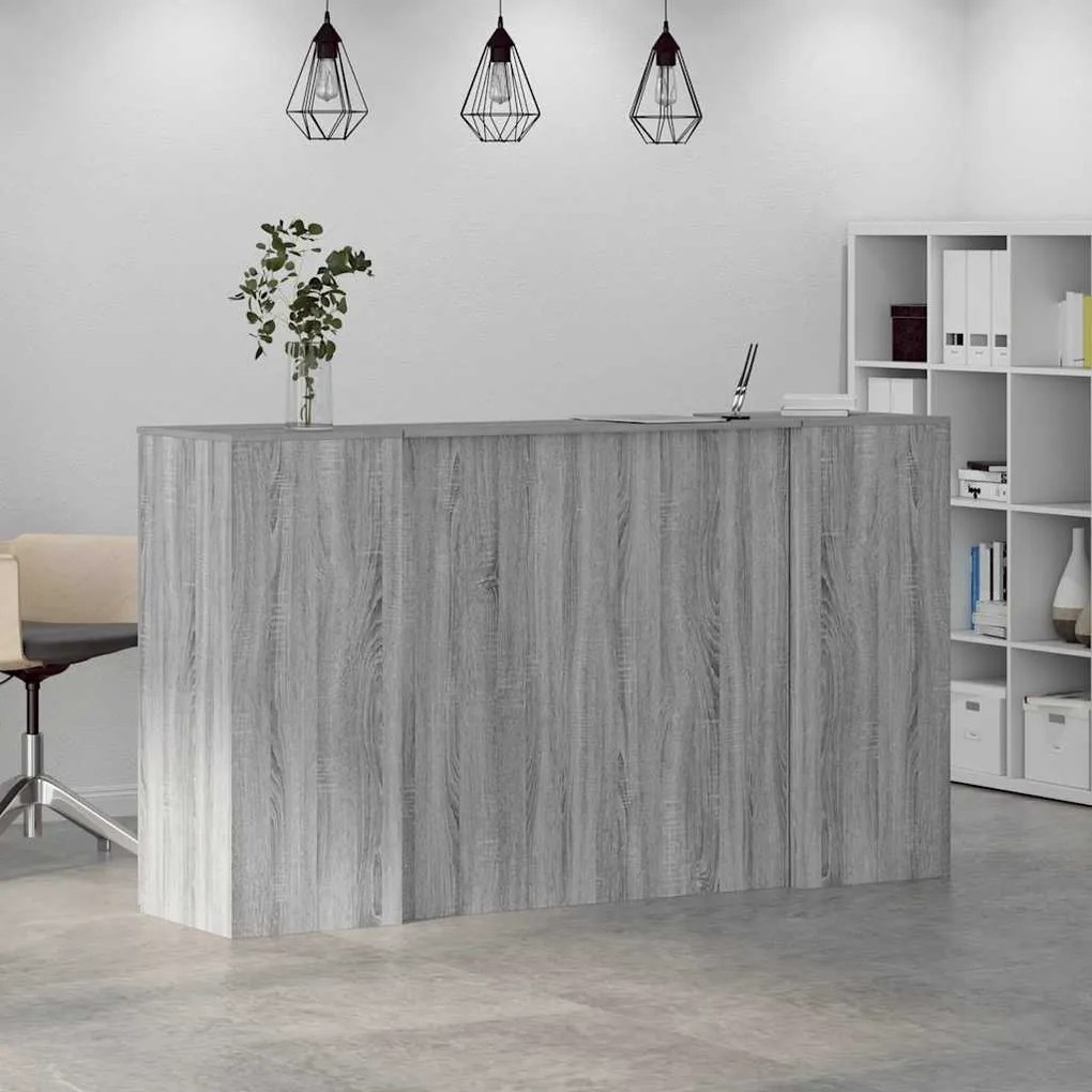 vidaXL Γραφείο υποδοχής 180x50x103,5 εκ. Επεξεργασμένο Ξύλο