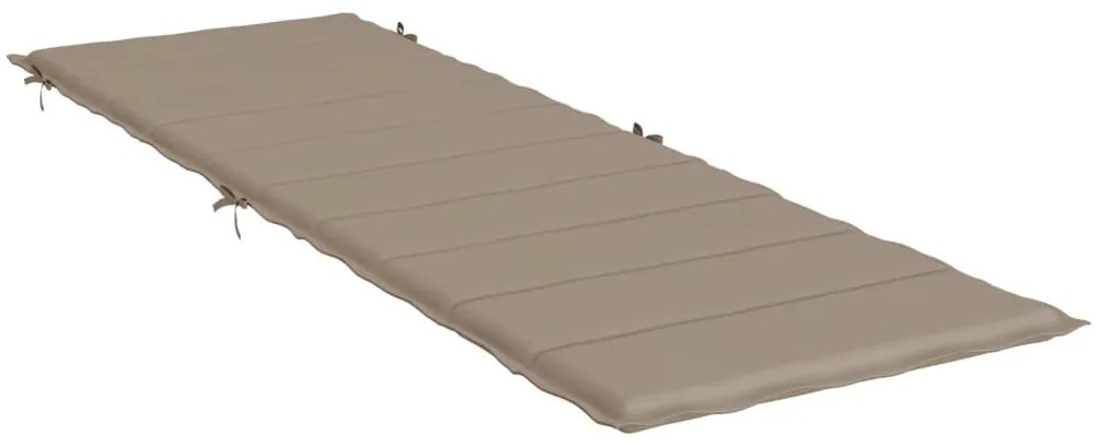 Μαξιλάρι Ξαπλώστρας Taupe 186 x 58 x 3εκ. από Ύφασμα Oxford - Μπεζ-Γκρι