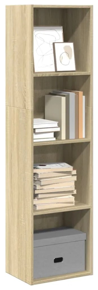 vidaXL Βιβλιοθήκη Sonoma Δρυς 40x30x152 εκ. από Επεξεργασμένο Ξύλο