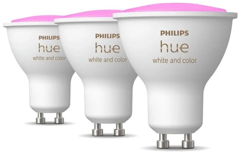 Έξυπνη Λάμπα Led 3xGU10 5,7W Σποτ RGBW Hue Σετ 929001953115 Philips 929001953115