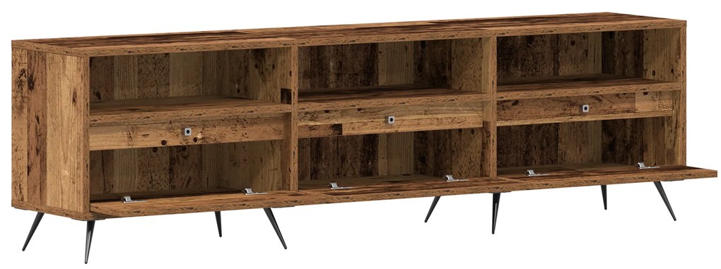 vidaXL Ντουλάπα TV Παλιού Ξύλου 150x30x44,5 εκ. Από Μηχανικά ξύλα