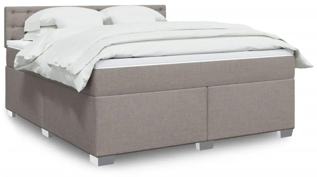 ΚΡΕΒΑΤΙ BOXSPRING ΜΕ ΣΤΡΩΜΑ TAUPE 180X200 ΕΚ. ΥΦΑΣΜΑΤΙΝΟ 3288285