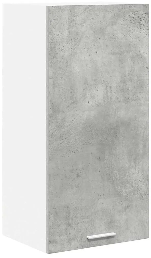 vidaXL Κρεμαστό ντουλάπι Σκυρόδεμα Γκρι και Λευκό 40 x 31 x 80 εκ.