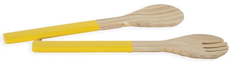 Σετ Κουτάλα Και Πηρουνα Bamboo Casta Yellow 5205495512792