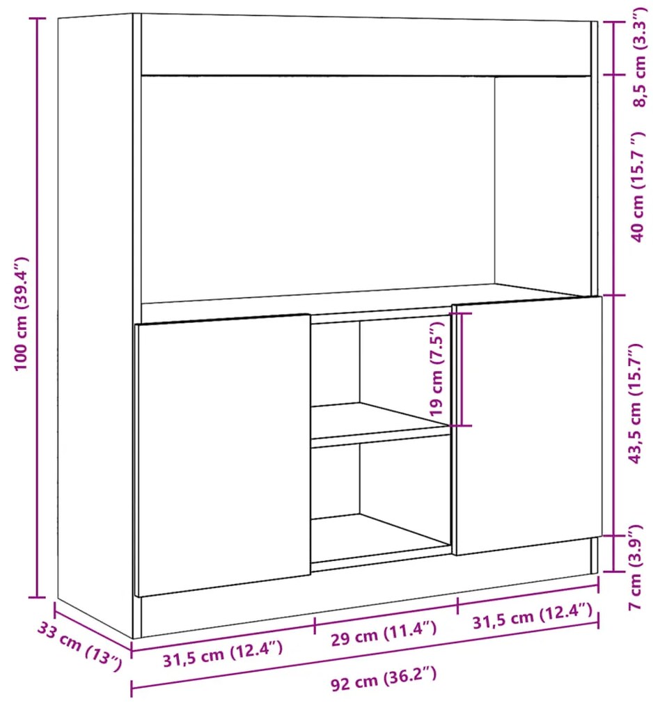 ΝΤΟΥΛΑΠΙ ΓΚΡΙ SONOMA 92X33X100 ΕΚ. ΑΠΟ ΕΠΕΞΕΡΓΑΣΜΕΝΟ ΞΥΛΟ 855129