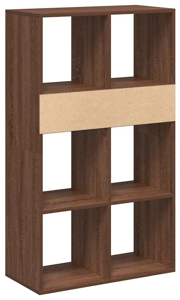 Βιβλιοθήκη Καφέ Δρυς 66x31x112 εκ. από Επεξεργασμένο Ξύλο - καφέ δρυς