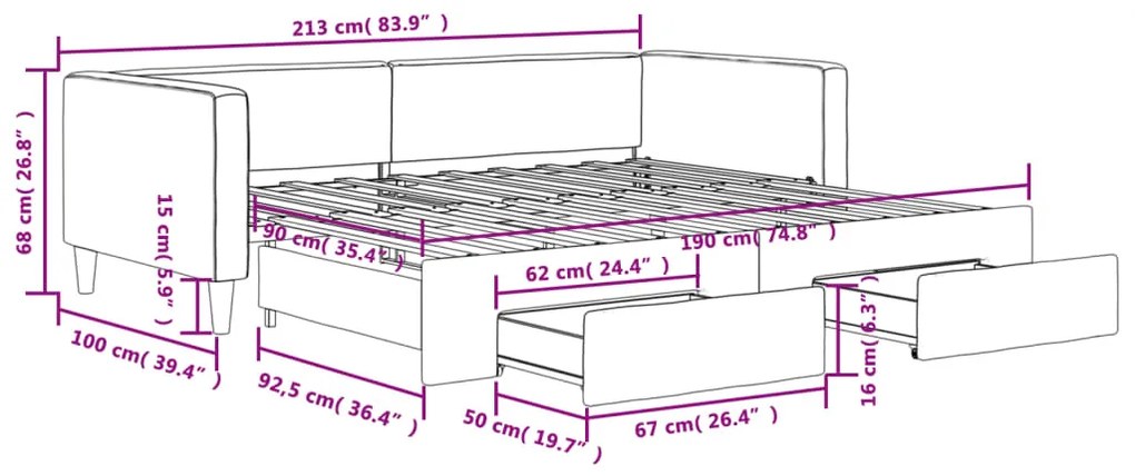 ΚΑΝΑΠΕΣ ΚΡΕΒΑΤΙ ΣΥΡΟΜΕΝΟΣ ΣΚΟΥΡΟ ΓΚΡΙ 90X190 ΕΚ ΎΦΑΣΜΑ ΣΥΡΤΑΡΙΑ 3196625