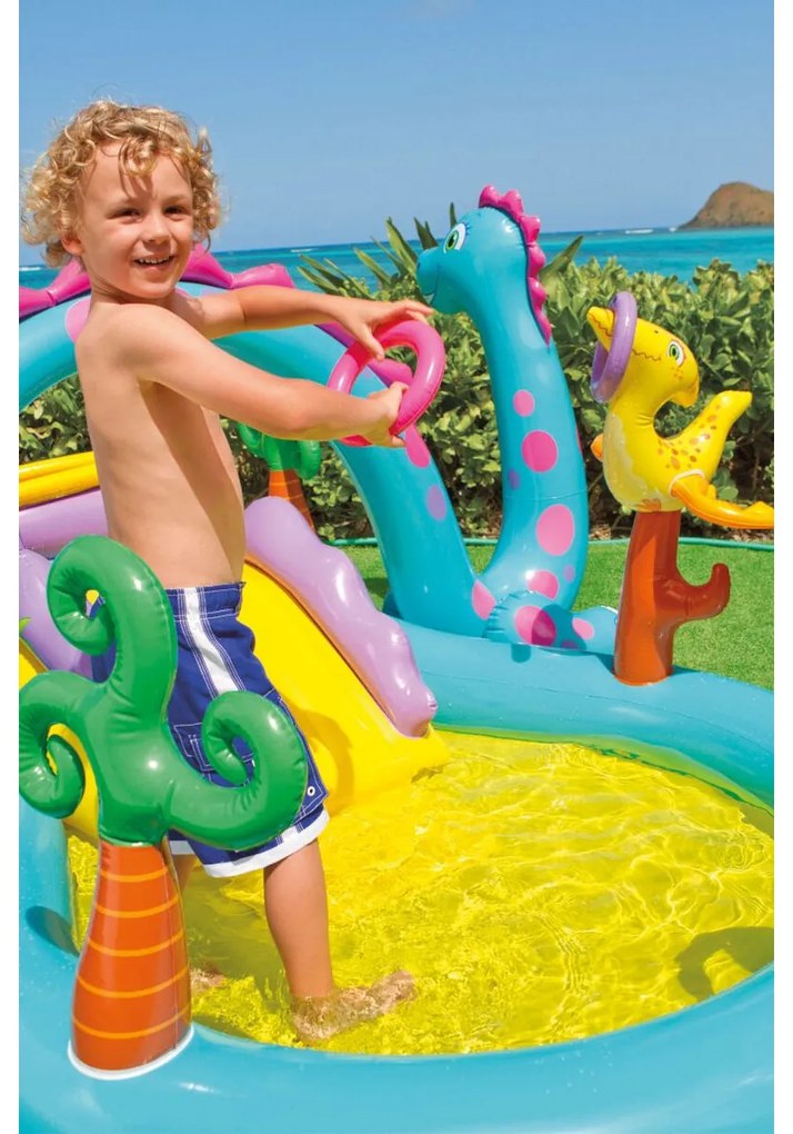 Παιδική πισίνα Intex Δεινόσαυροι Παιδική χαρά 302 x 112 x 229 cm 280 L