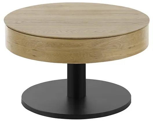 Kelly Τραπεζάκι Σαλονιού Καφέ 70x70x40