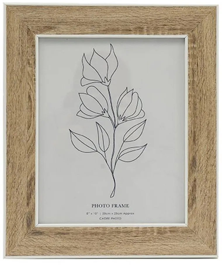 Κορνίζα Με Ρίγα 014.PH2486 20x25cm Natural Wood
